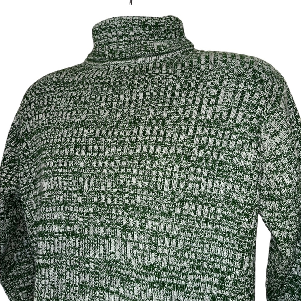 Vtg GALAXIE by Knits Fad 70s Turtleneck Sweater Beatnik Acrylic Taiwan MCM sz M